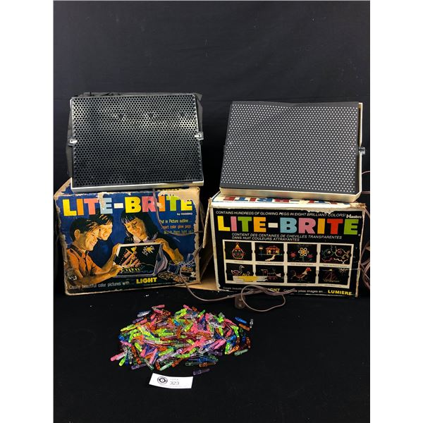 2 Vintage Lite-Brites in Boxes as found