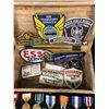 Image 2 : Wooden Box Full of Military Medals and Patches, Mostly American, some Canadian