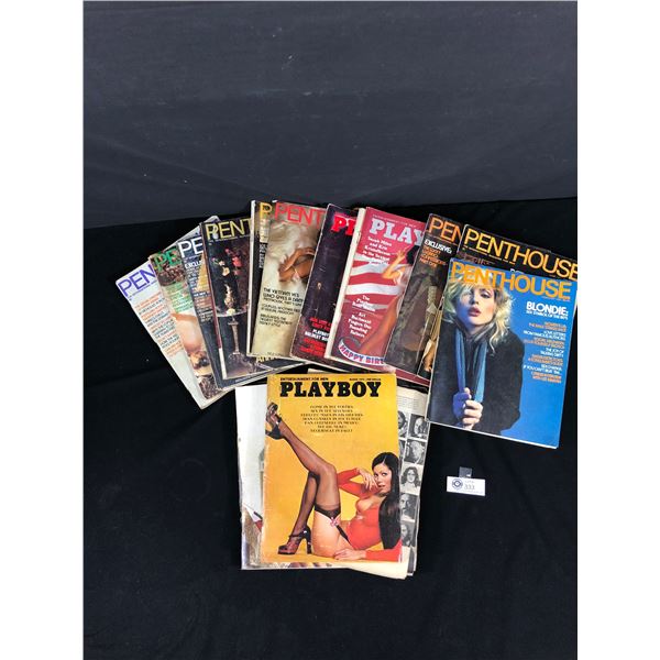 Lot of Vintage Playboys 1970/80s