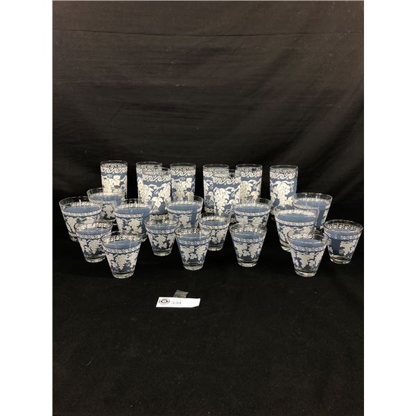 Nice Lot of Vintage Etched Glass Glasses