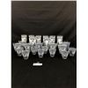 Image 1 : Nice Lot of Vintage Etched Glass Glasses