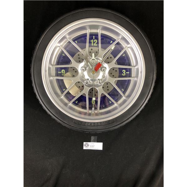 Good Working Order Tire Wall Clock