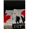 Image 1 : Lot of 2 Canada Rememberance Pins and 2 Rememberance Day Flags.