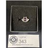 Image 3 : Vintage 925 Sterling Silver with Amethyst Stone Pinky Ring Size 5