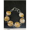 Image 2 : Silver Plated with Coin Pearls Toggle Bracelet 6.5" Length