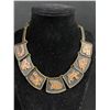 Image 2 : Very Old Copper Choker Necklace with Matching Bracelet Set