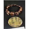 Image 2 : Vintage Renoir Copper Bracelet & Baptiste 2000 Copper Enamal Brooch