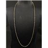 Image 2 : Vintage 925 Sterling Silver Small Bead Design Chain Necklace. Very Long 27"