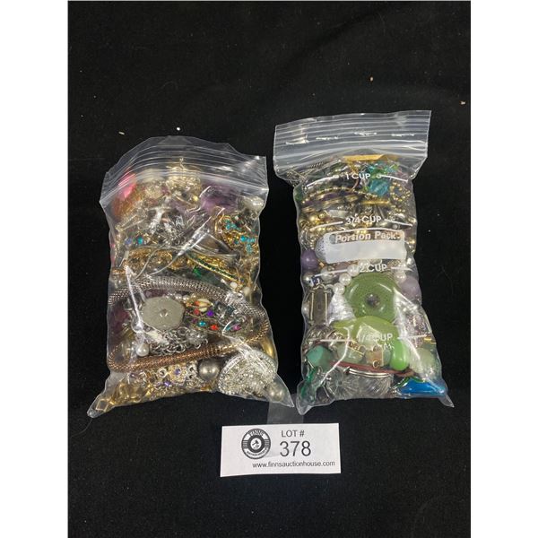 2 Bags of Vintage isc. Jewelry & Jewelry Parts