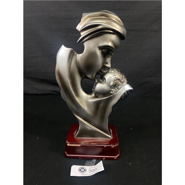 Metal Color Resin Mother & Child Ornament