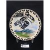 Image 1 : Hand Painted Haida Design Porcelain Wall Plate Signed Rob Wilson