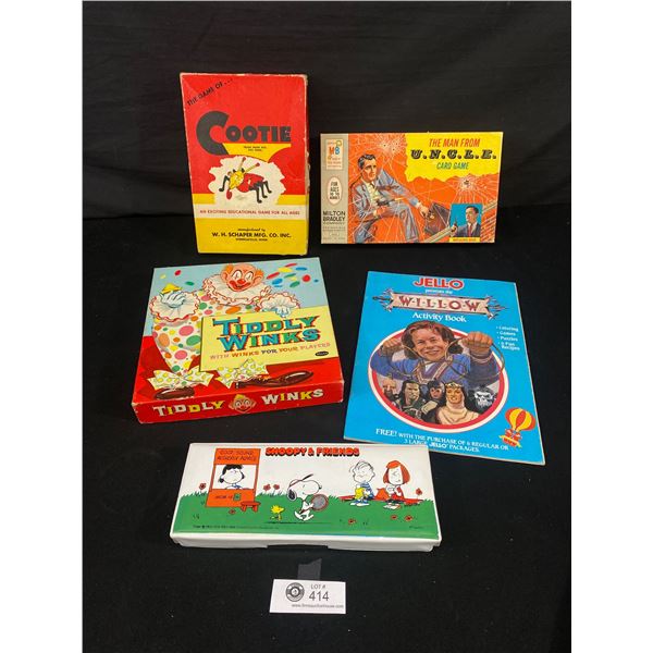 Lot of Vintage Kids Games w/ Great Graphics, Man from Uncle