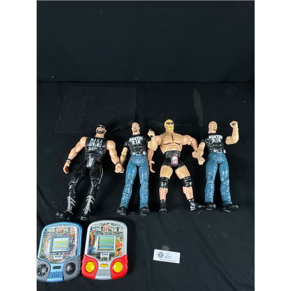 Nice Collectible Wrestling Lot w/ Figures etc