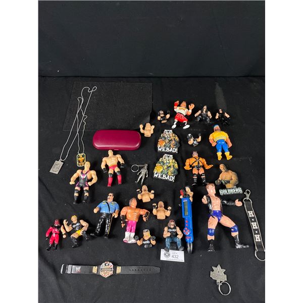 Nice Collectible Wrestling Lot w/ Figures etc