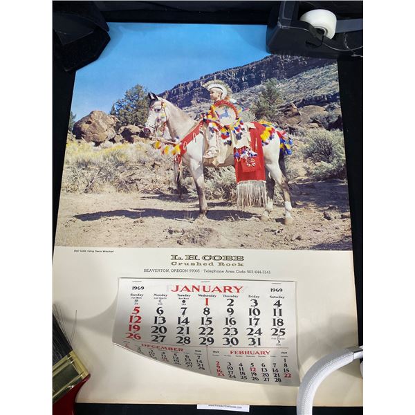 Vintage L.H. Lobb  Crushed Rock  1969 Calendar