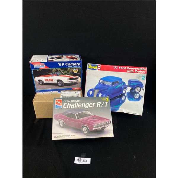 Lot of 4 Model, Challenger, Cameros, Mostly Done