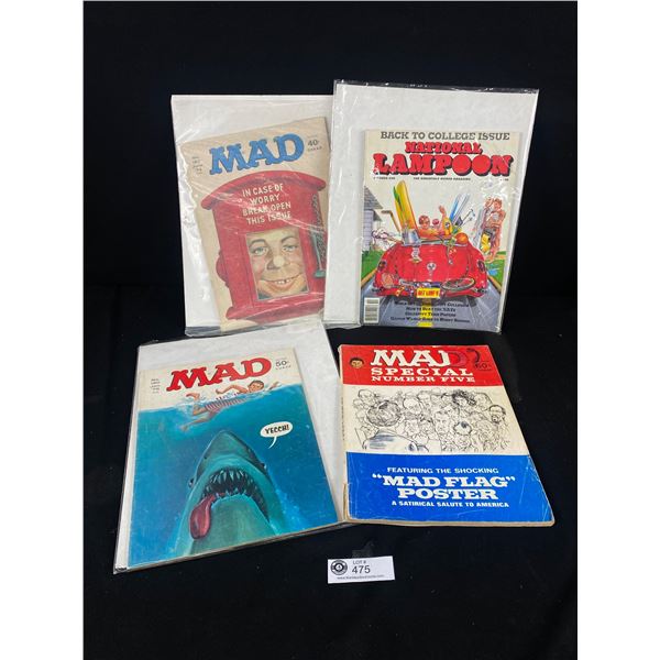 Lot of 4 Vintage MAD Magazines from 70/80s