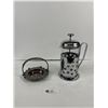 Image 1 : Coffee Press and Decorative Silver Plated Tray