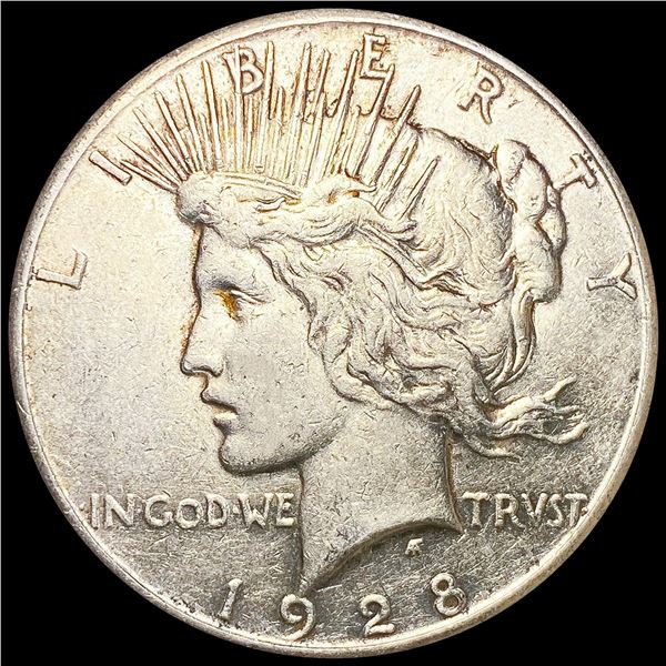 1928 Silver Peace Dollar NEARLY UNCIRCULATED