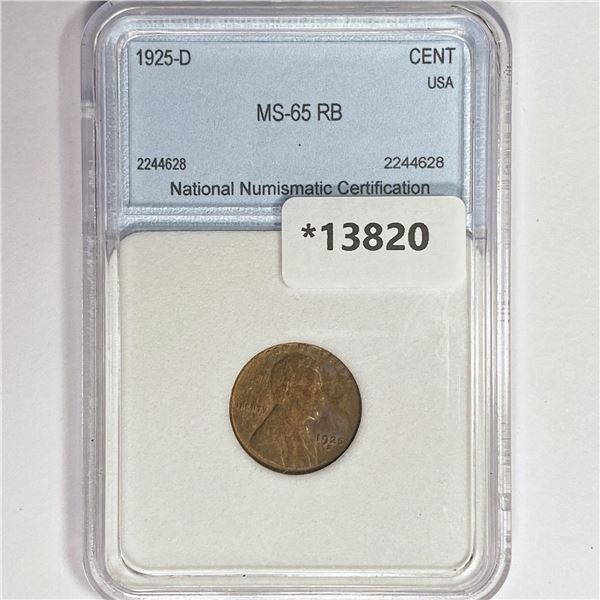 1925-D Wheat Cent NNC MS65 RB