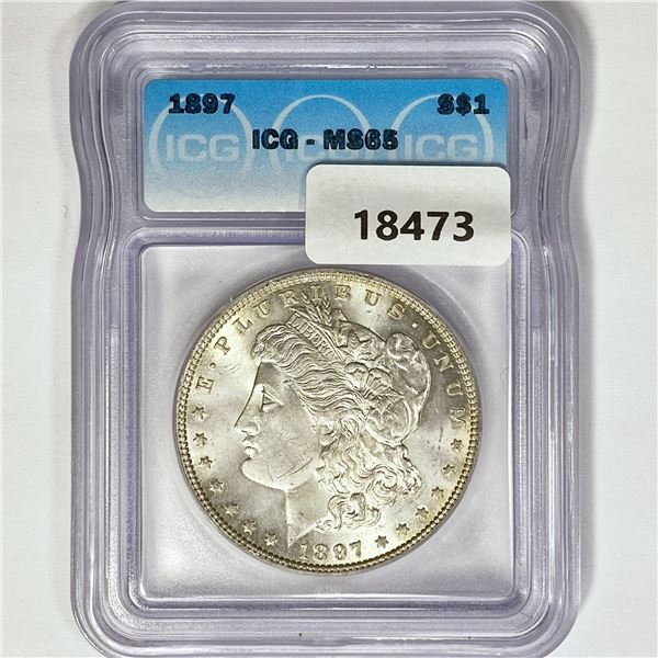 1897 Morgan Silver Dollar ICG MS65
