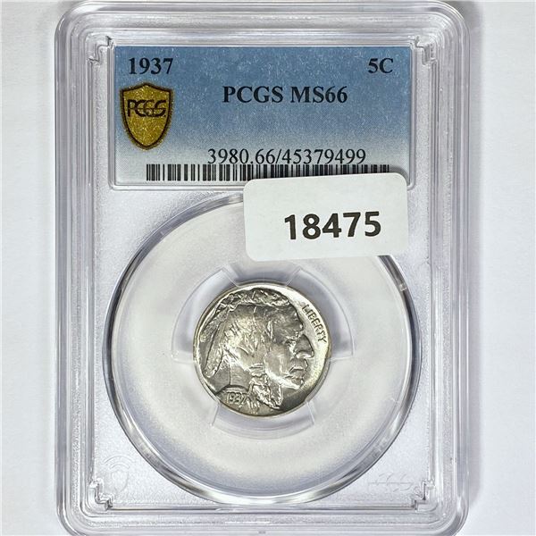 1937 Buffalo Nickel PCGS MS66