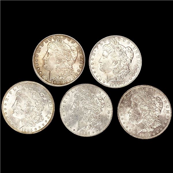 (5) Morgan Silver Dollars UNCIRCULATED