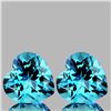 Image 1 : Natural Sky Blue Topaz Heart Pair  [Flawless-VVS]