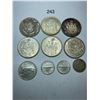 Image 1 : Canadian Silver Coins, 50 Cent PIeces, Dimes, Quarter