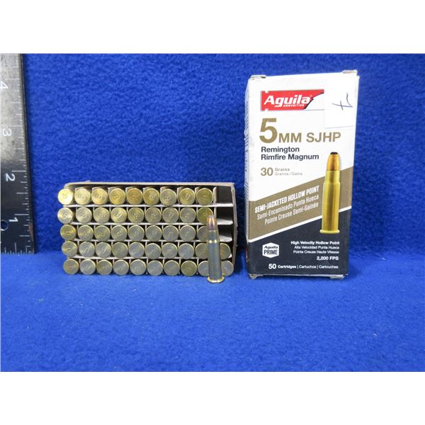 5MM 30gr SJHP Remington RF Magnum Aguila Cartridges