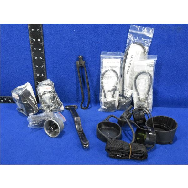 Lot of Misc. - 3 Cable Locks, 2 Safety Locks, Lense Covers