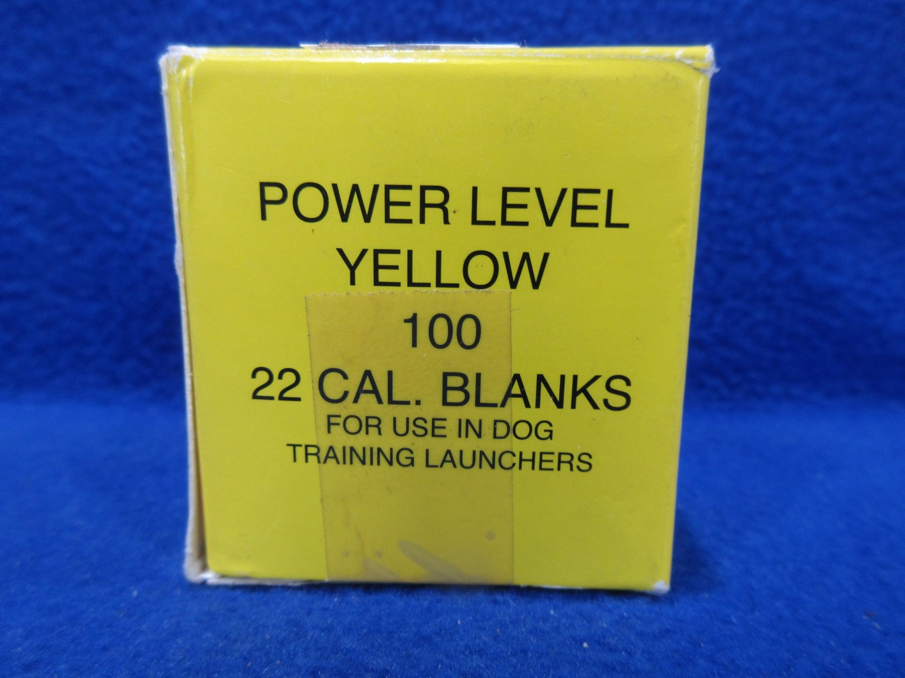 22 Cal Blanks - Power Level Yellow - Box of 100 appears full