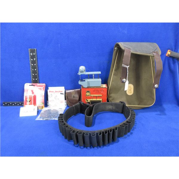 Lot of Misc. - Ammo Belt, Boy Scout Pouch, Bob Allen Bag,
