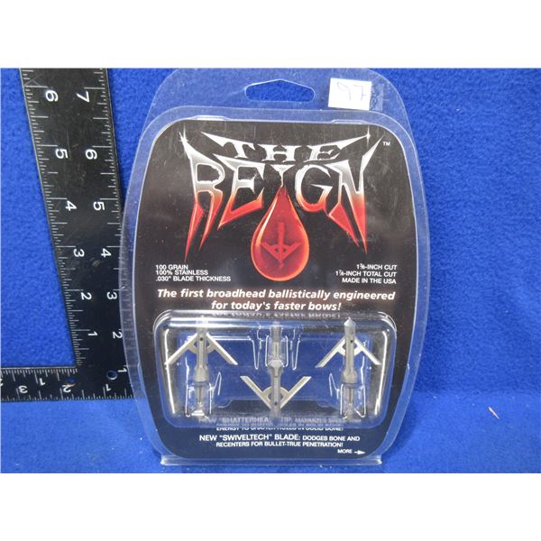 NEW - The Reign Broadhead Hunting Arrow Tips