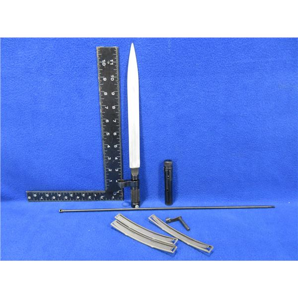 Lot of Misc. - SKS Parts - Bayonet, Stripper Clips, Cleaning