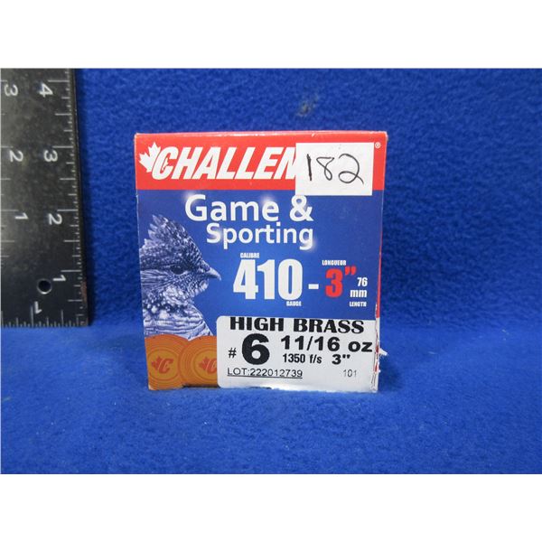 410 Ga 3" 6 Shot High Brass Challenger Shotshells