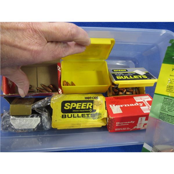 Lot of Misc. 30 Cal. Bullets - 6 Open Boxes and 2 Bags