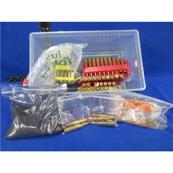 Lot of Misc. - Powder, 22 Cal Bullets, 243 Win. Cartridges