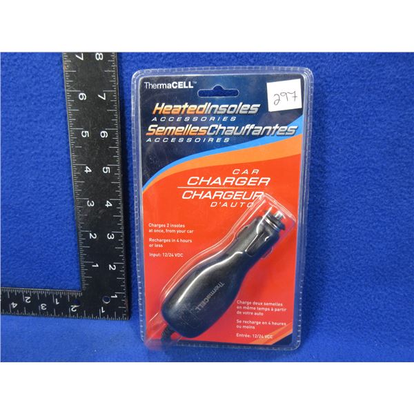 NEW - ThermaCell Heated Insoles Car Charger
