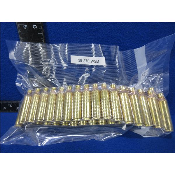 Brass Only - 270 WSM Unprimed - Bag of 38