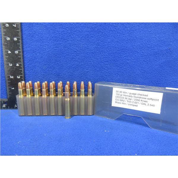 30-30 Win. RN SP Reloads - Case-Gard Tub of 20