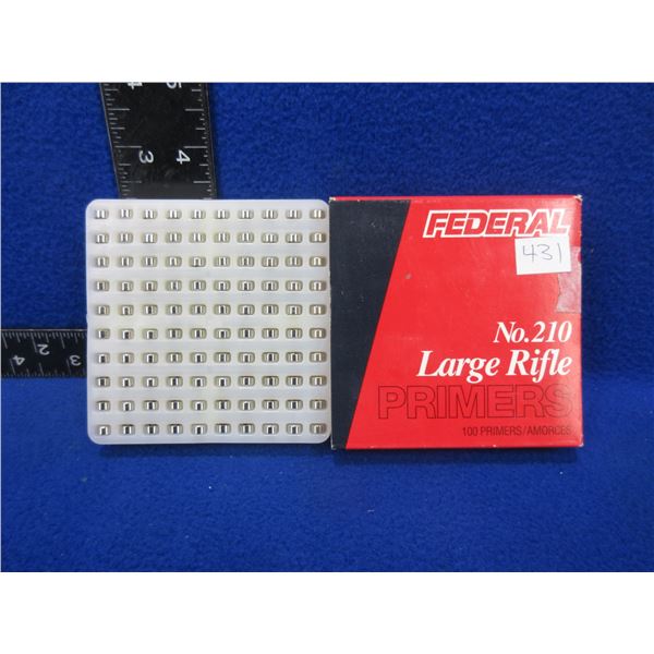 Federal No. 210 Large Rifle Primers - Box of 100