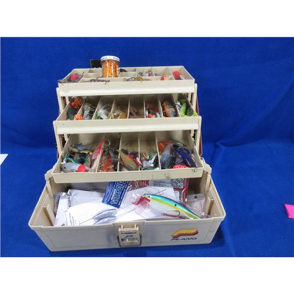 Plano Tackle Box Full with Lures, Weights Etc.
