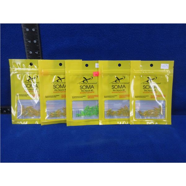 NEW - Carbon Express SOMA Pin Nock # 2 - 5 Packs of 12