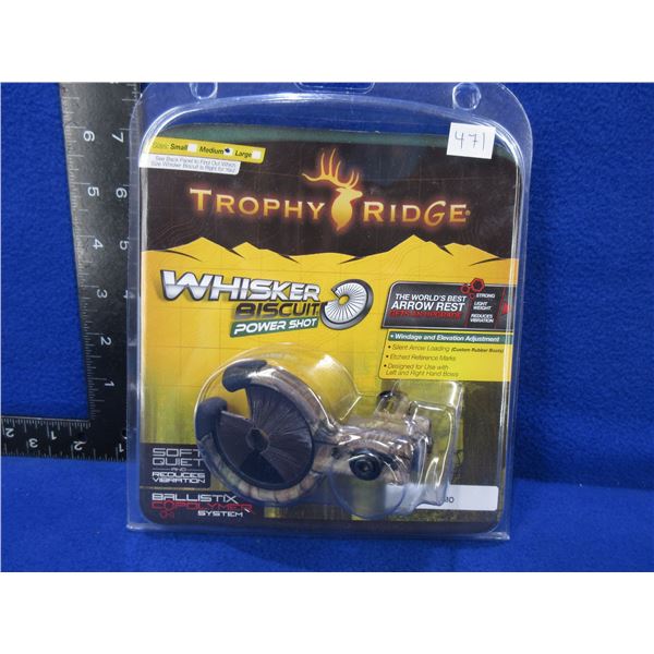 NEW -Trophy Ridge Whisker Biscuit Power Shot Arrow Rest
