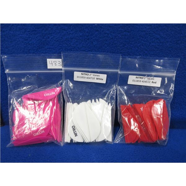 NEW - Pine Ridge Nitro 2" Vanes - 3 Packages