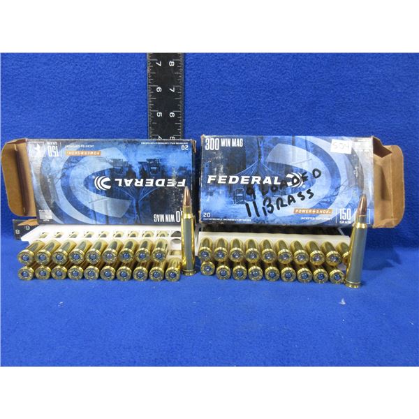 300 Win. Mag 150gr JSP Federal Power Shok Cartridges