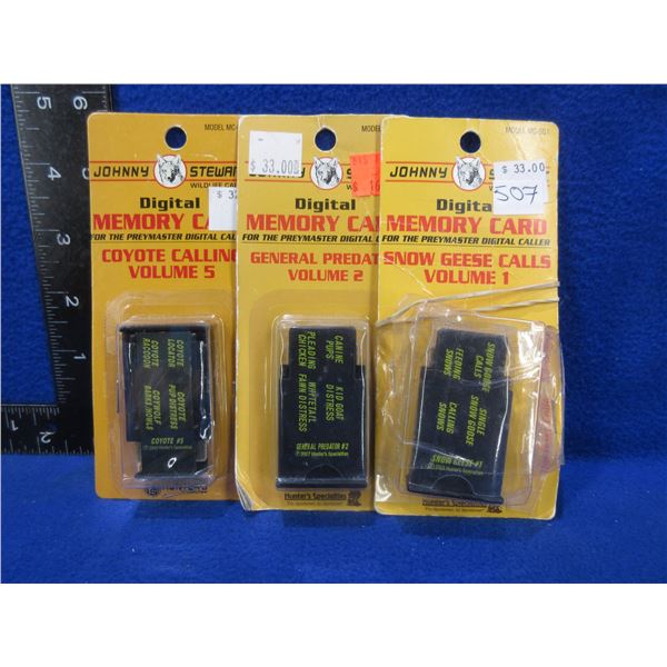 3 Digital Memory Cards - Johnny Stewart Wildlife Calls