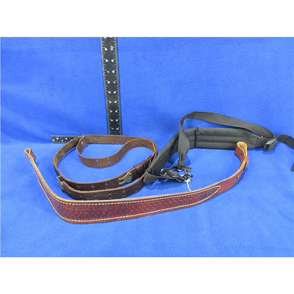 3 Rifle Slings (2 are Leather)