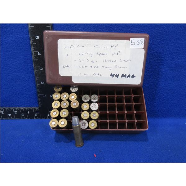 44 Magnum Reloads - Box of 13 + 8 Brass